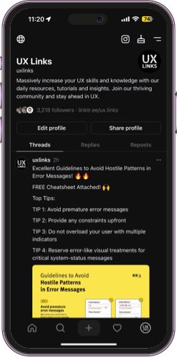 UX Links Threads