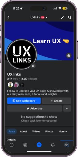 UX Links Facebook